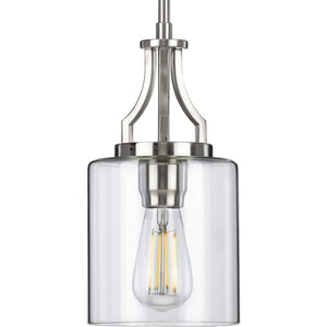 Progress Lighting - P500208-009 - One Light Mini Pendant - Lassiter - Brushed Nickel