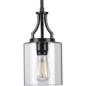 Progress Lighting - P500208-031 - One Light Mini Pendant - Lassiter - Black