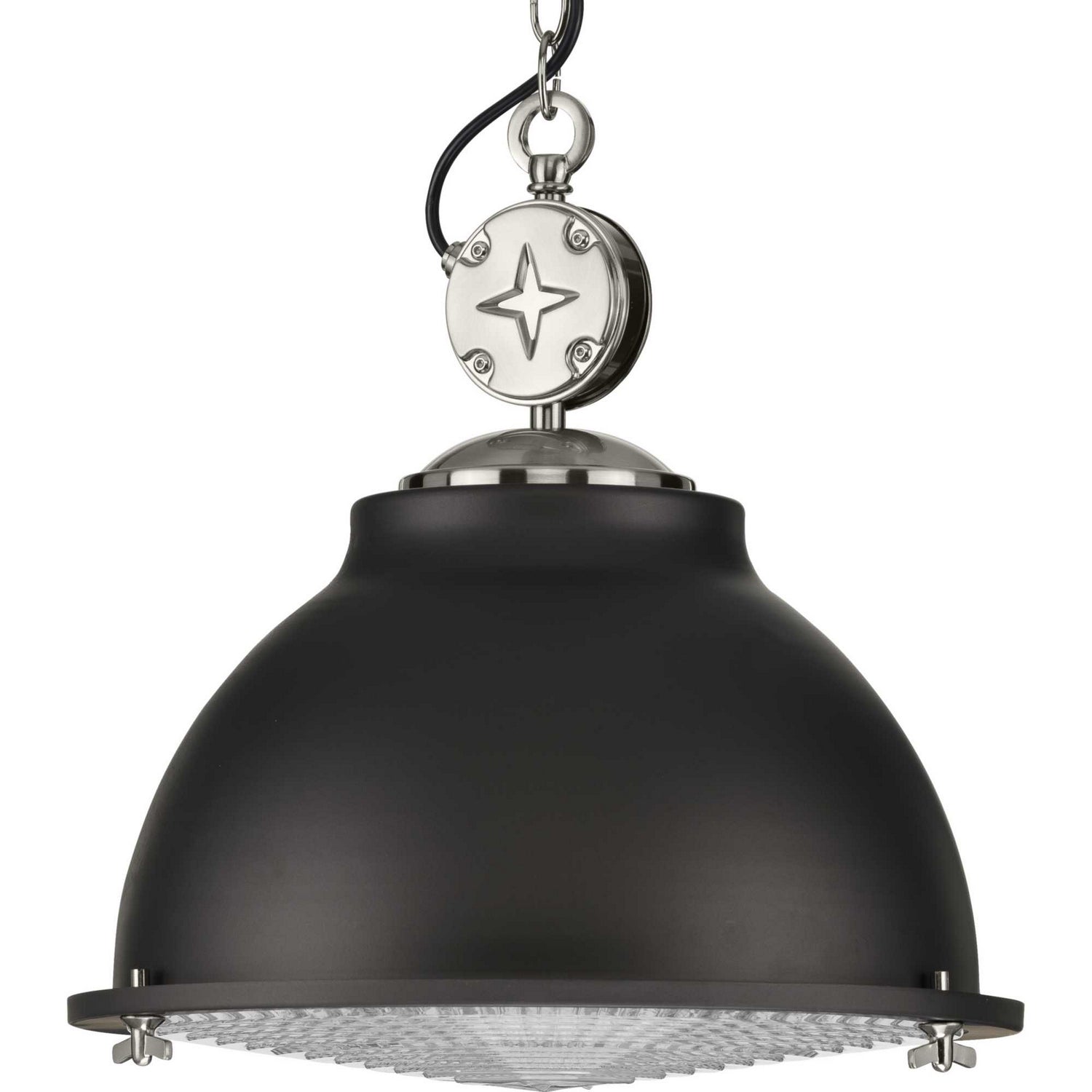 Progress Lighting - P500212-143 - One Light Pendant - Medal - Graphite
