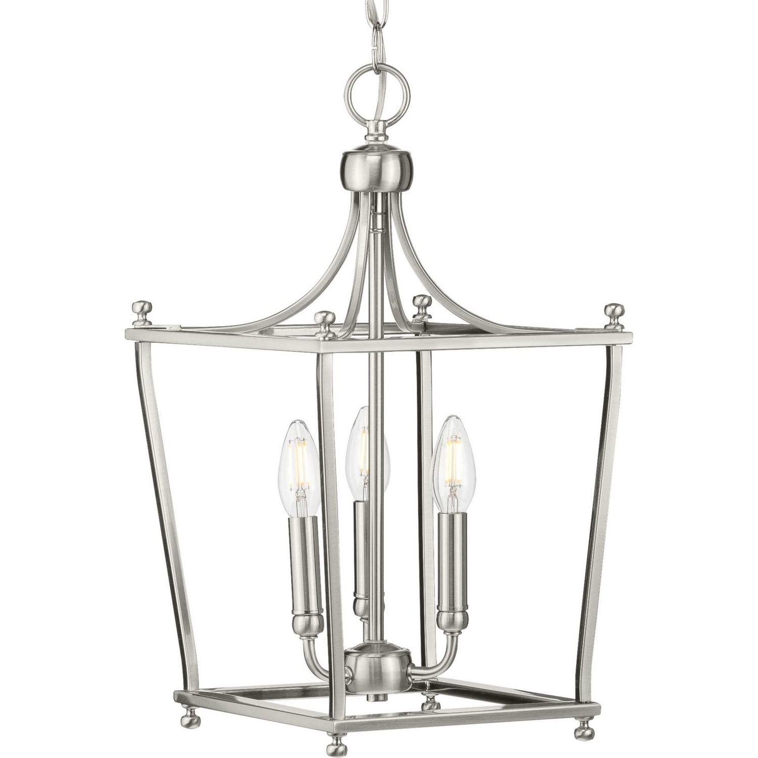 Progress Lighting - P500213-009 - Three Light Foyer Pendant - Parkhurst - Brushed Nickel