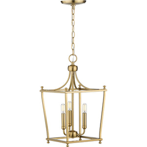 Progress Lighting - P500213-109 - Three Light Foyer Pendant - Parkhurst - Brushed Bronze