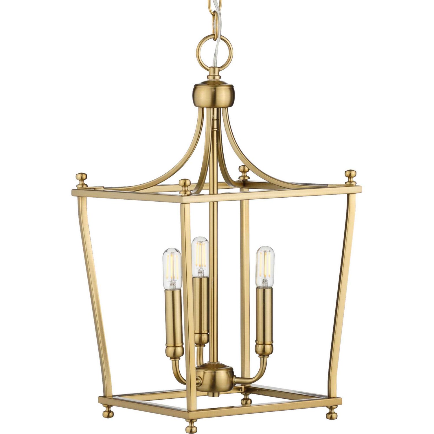 Progress Lighting - P500213-109 - Three Light Foyer Pendant - Parkhurst - Brushed Bronze