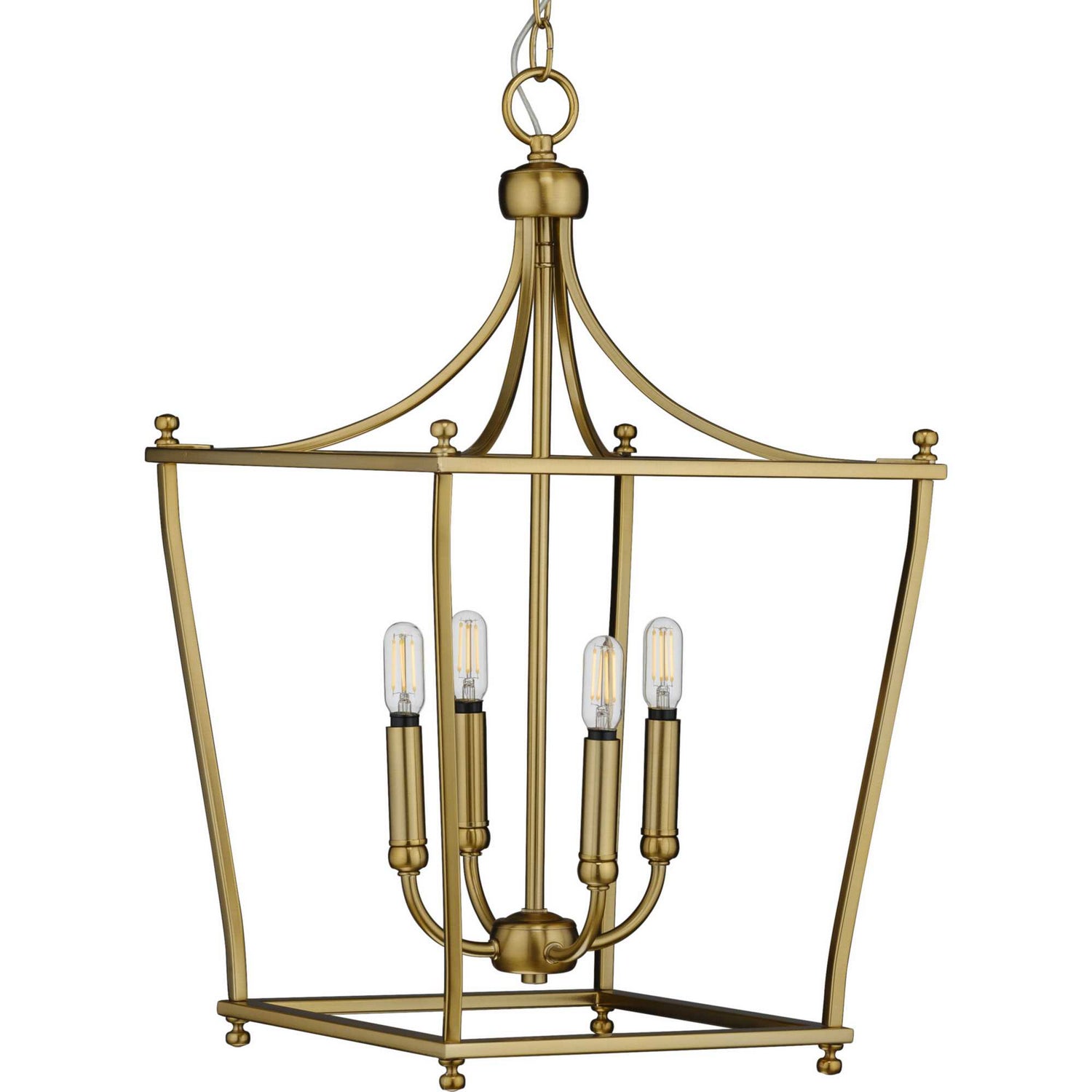 Progress Lighting - P500214-109 - Four Light Foyer Pendant - Parkhurst - Brushed Bronze