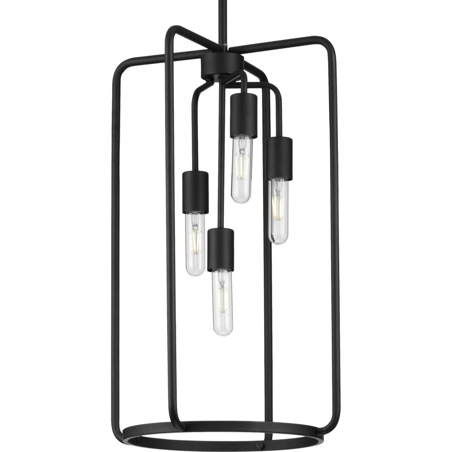 Progress Lighting - P500224-031 - Four Light Pendant - Bonn - Black