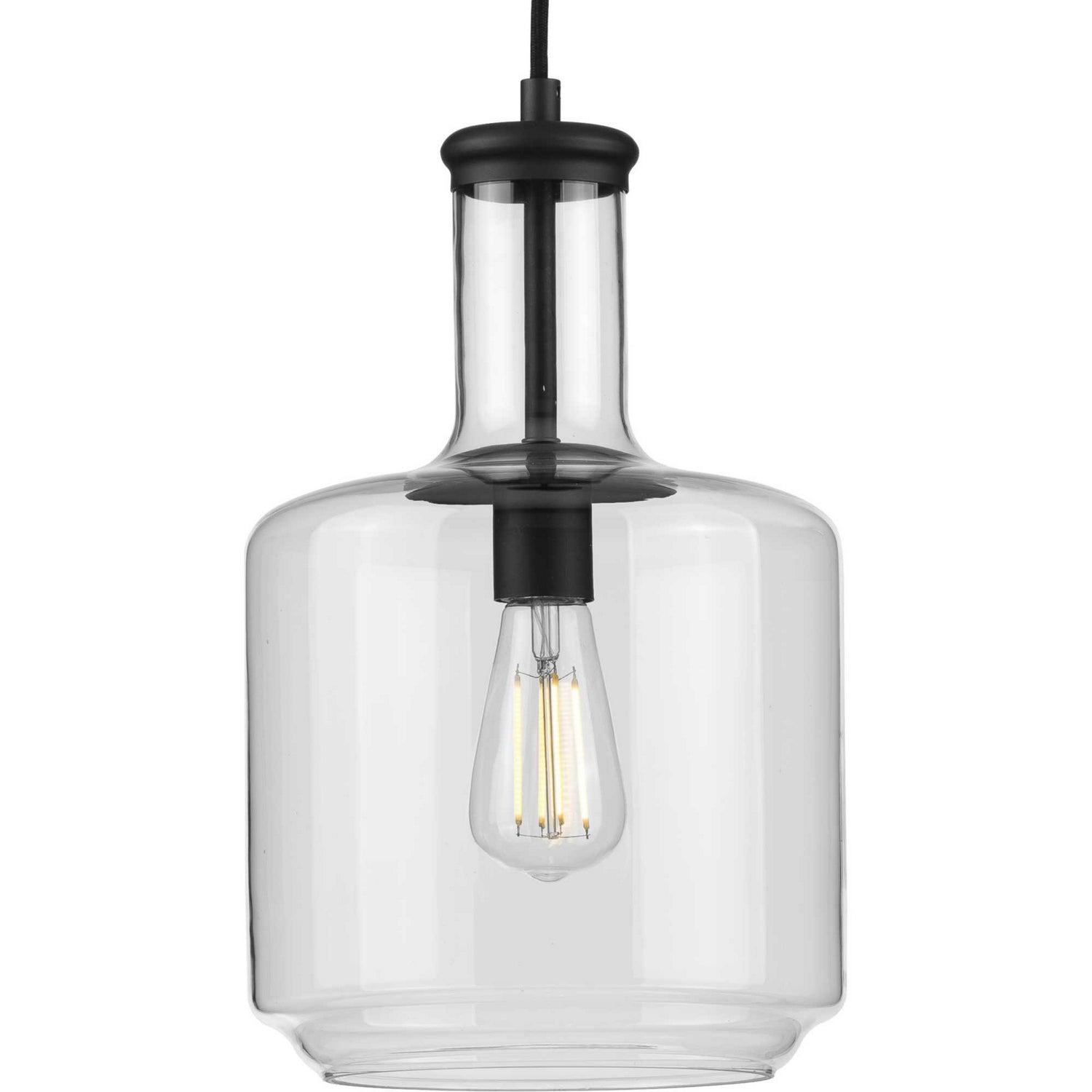 Progress Lighting - P500230-031 - One Light Pendant - Latrobe - Black