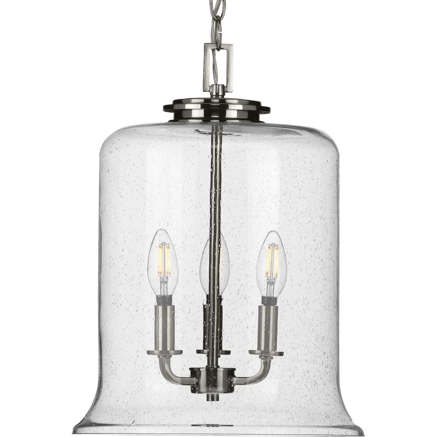 Progress Lighting - P500239-009 - Three Light Pendant - Winslett - Brushed Nickel