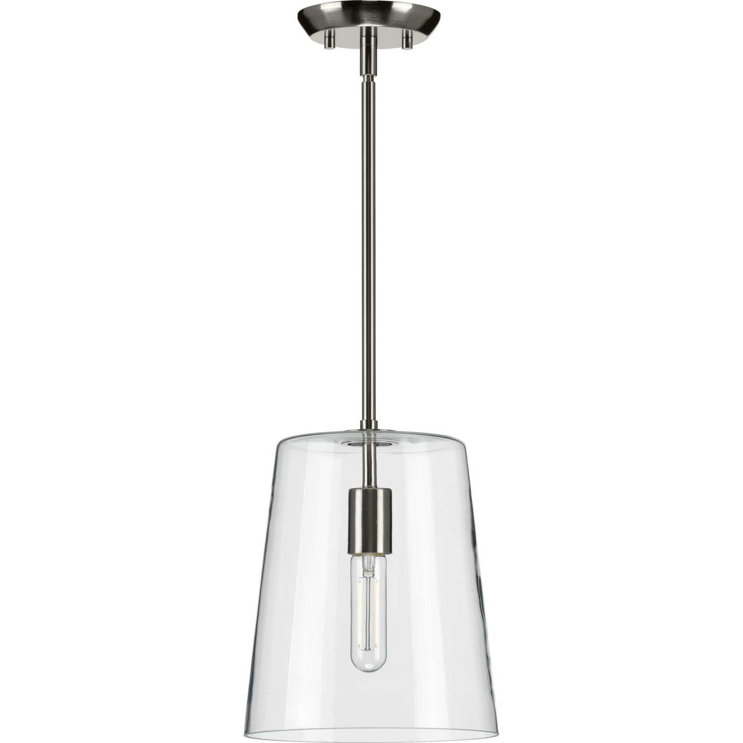 Progress Lighting - P500241-009 - One Light Pendant - Clarion - Brushed Nickel