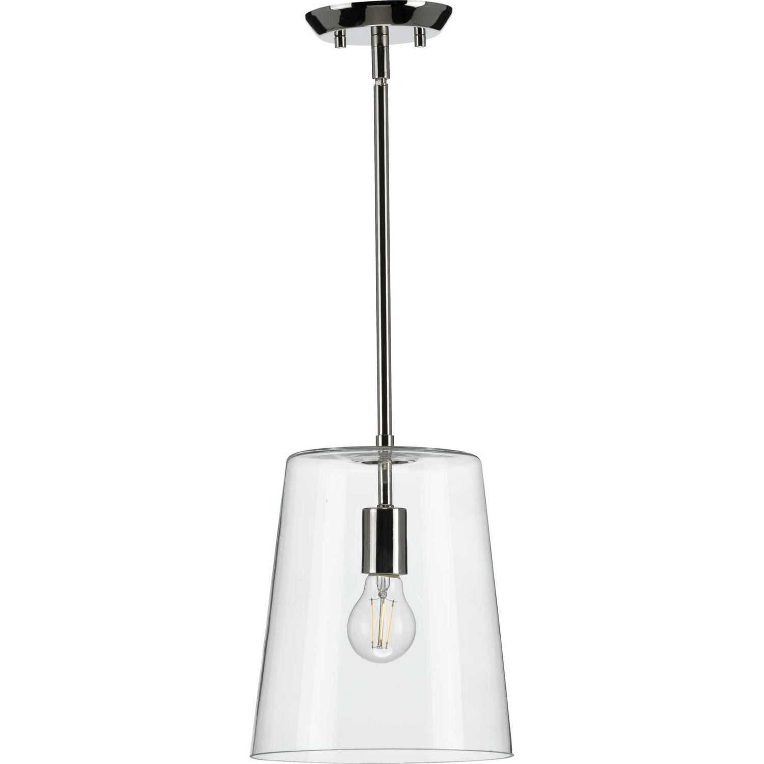 Progress Lighting - P500241-104 - One Light Pendant - Clarion - Polished Nickel