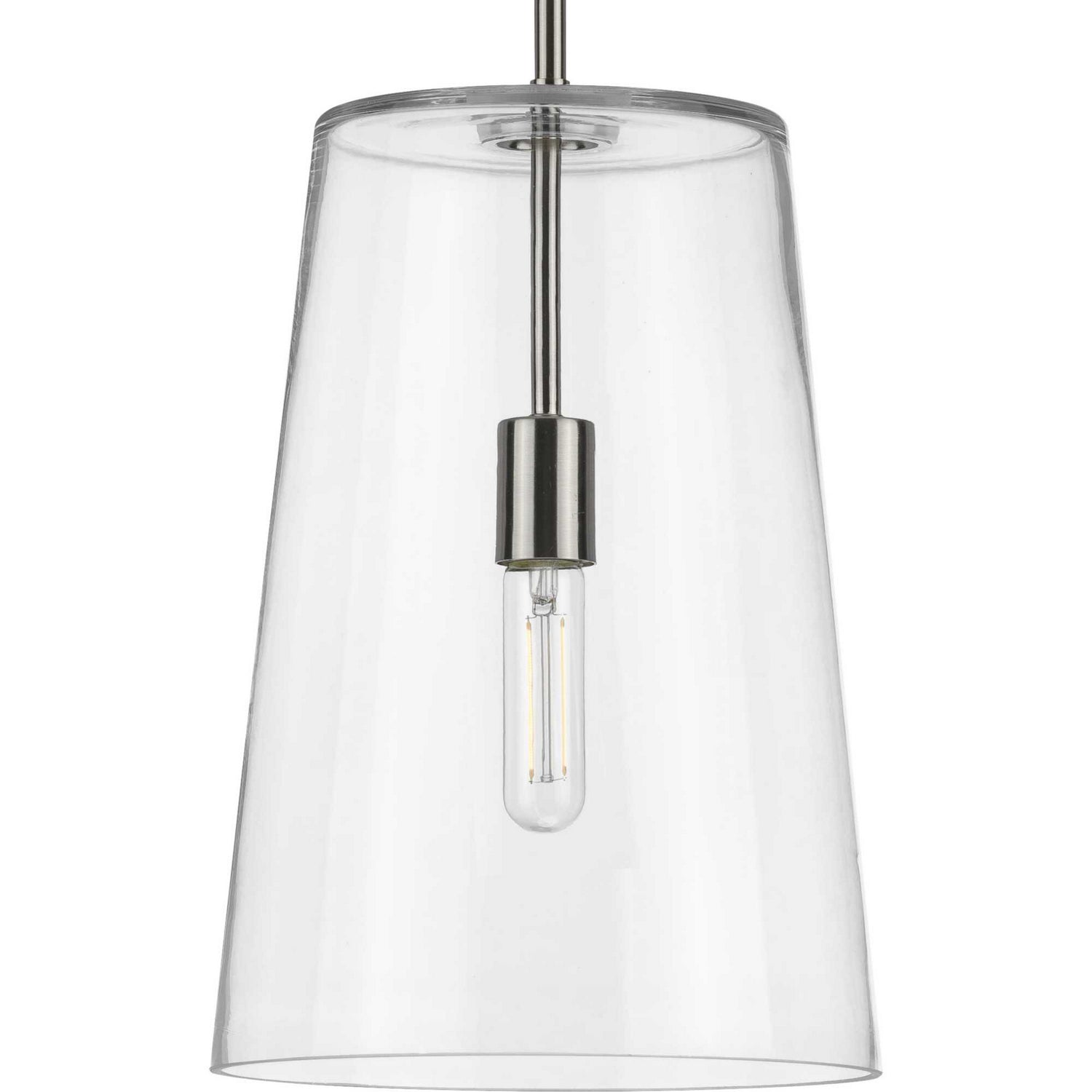 Progress Lighting - P500242-009 - One Light Pendant - Clarion - Brushed Nickel