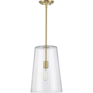 Progress Lighting - P500242-012 - One Light Pendant - Clarion - Satin Brass