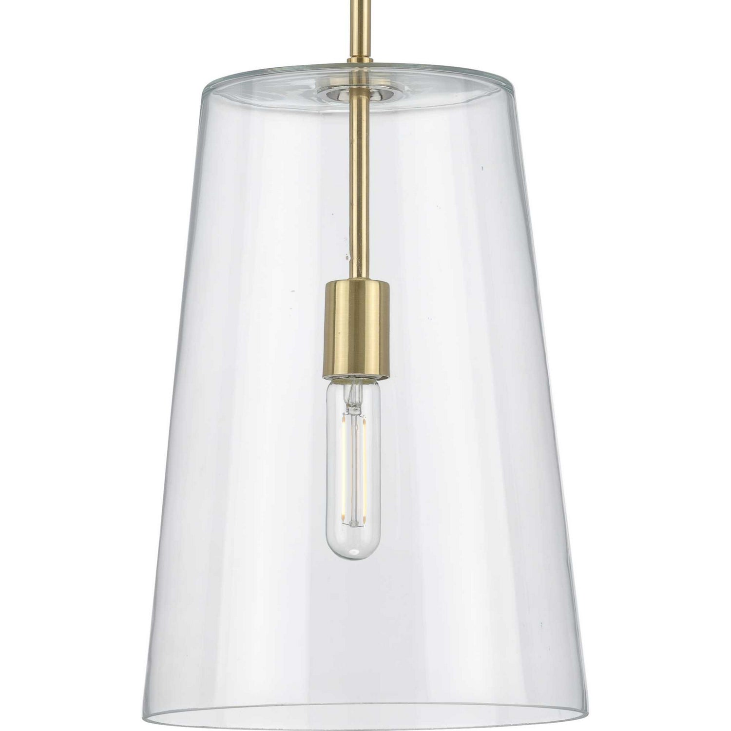 Progress Lighting - P500242-012 - One Light Pendant - Clarion - Satin Brass