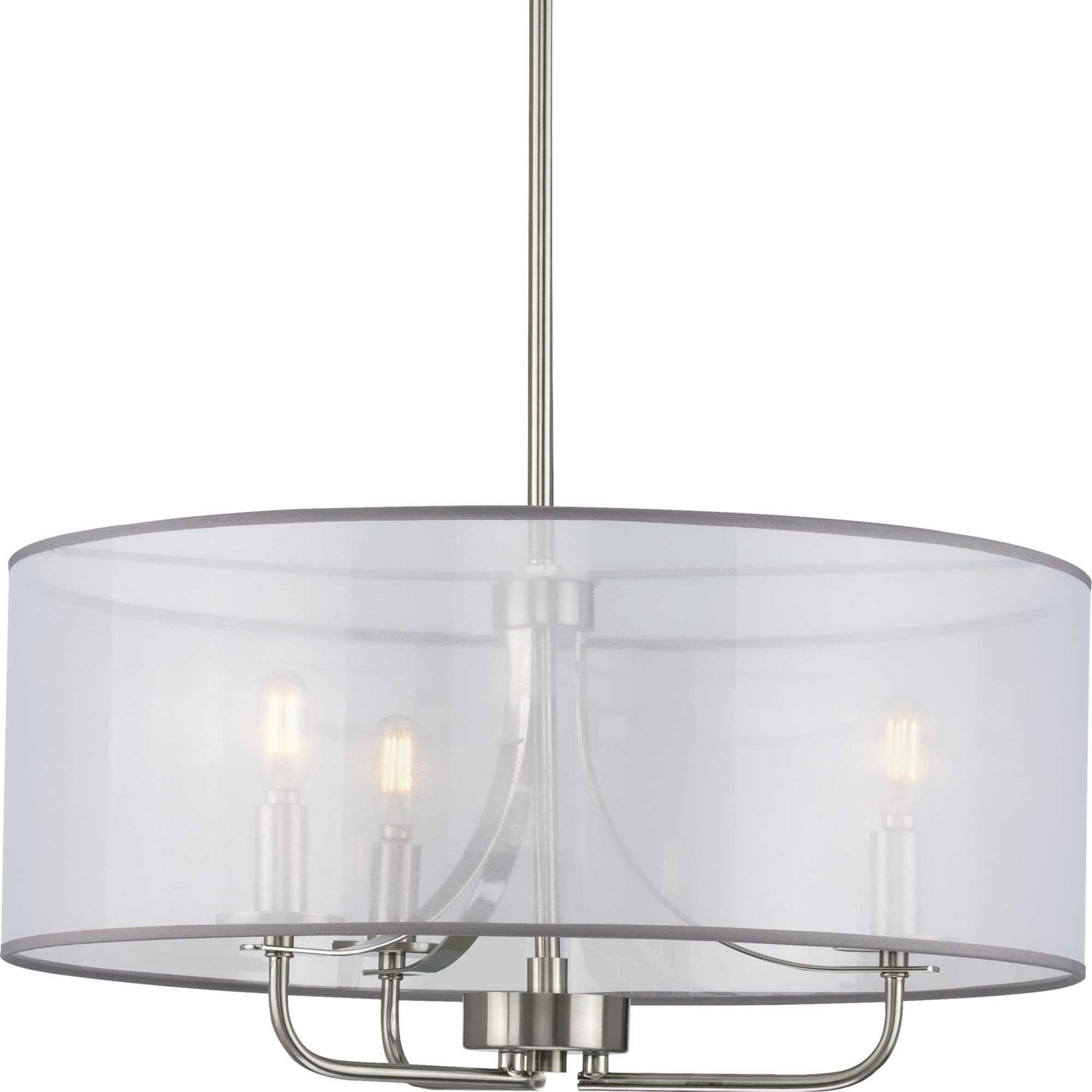 Progress Lighting - P500243-009 - Three Light Pendant - Riley - Brushed Nickel