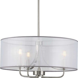 Progress Lighting - P500243-009 - Three Light Pendant - Riley - Brushed Nickel