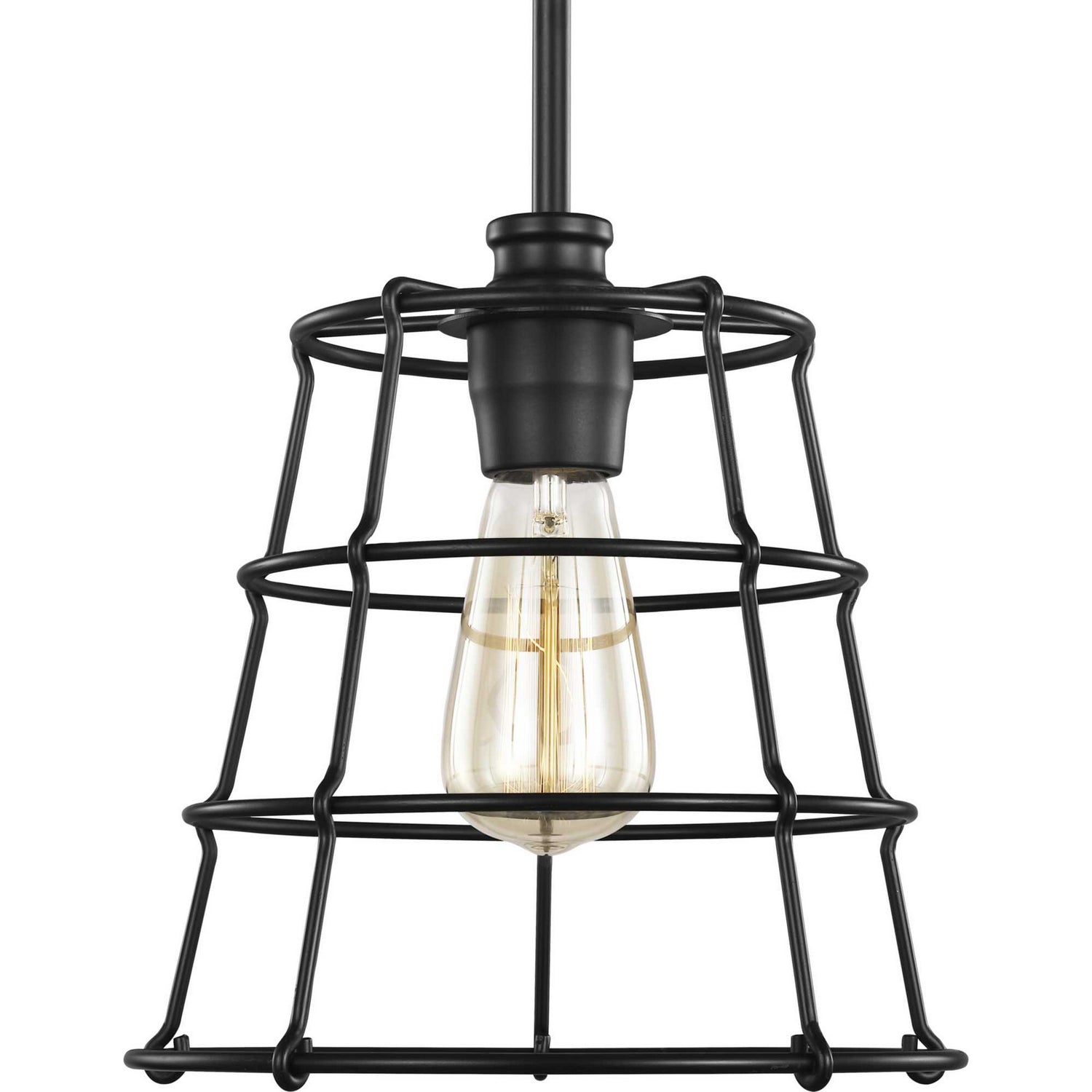 Progress Lighting - P500281-031 - One Light Mini Pendant - Chambers - Black