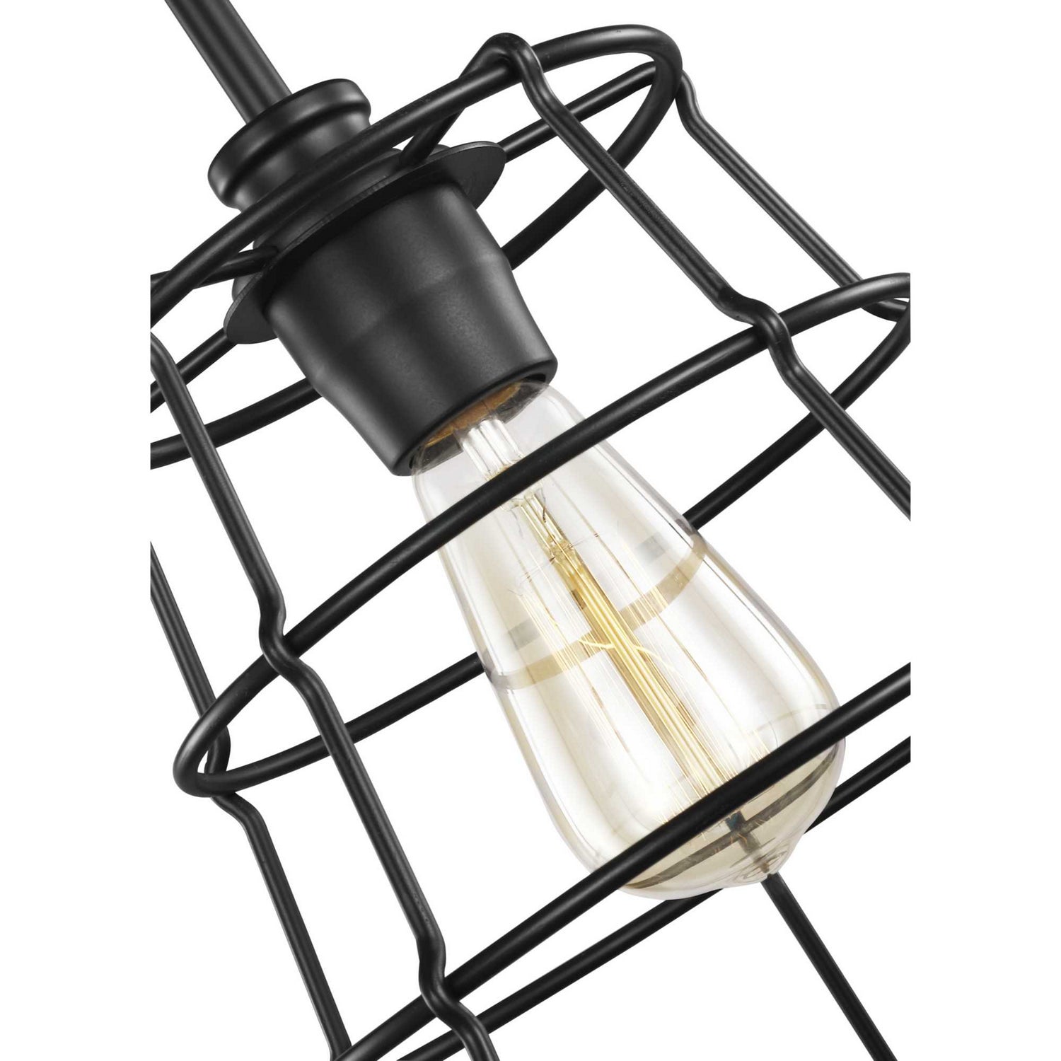 Progress Lighting - P500281-031 - One Light Mini Pendant - Chambers - Black