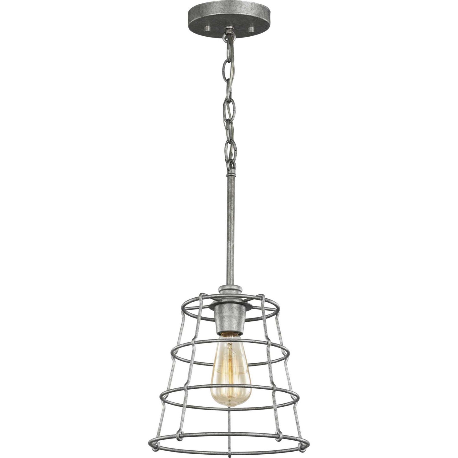 Progress Lighting - P500281-141 - One Light Mini Pendant - Chambers - Galvanized