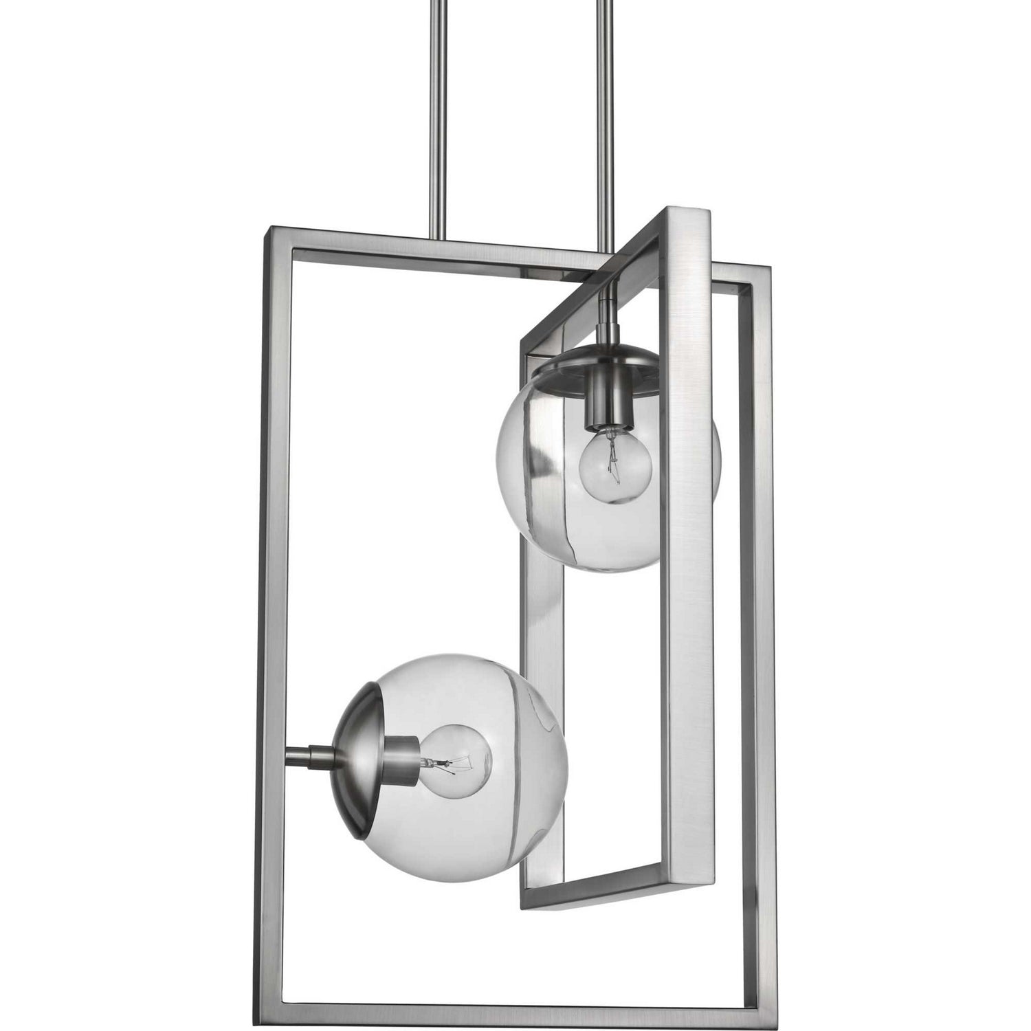 Progress Lighting - P500284-009 - Two Light Pendant - Atwell - Brushed Nickel