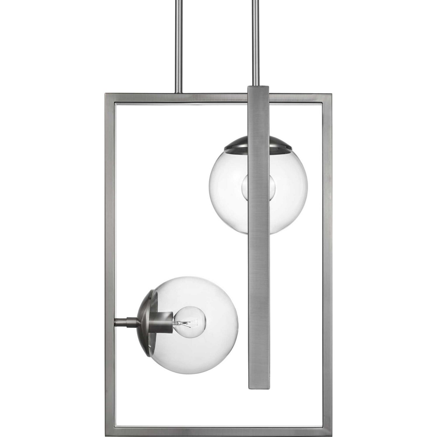 Progress Lighting - P500284-009 - Two Light Pendant - Atwell - Brushed Nickel