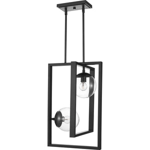 Progress Lighting - P500284-031 - Two Light Pendant - Atwell - Black