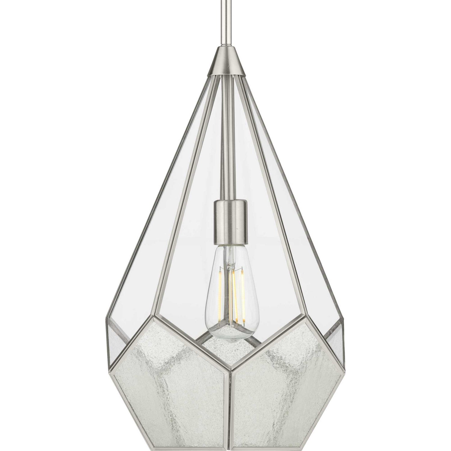 Progress Lighting - P5319-09 - One Light Pendant - Cinq - Brushed Nickel