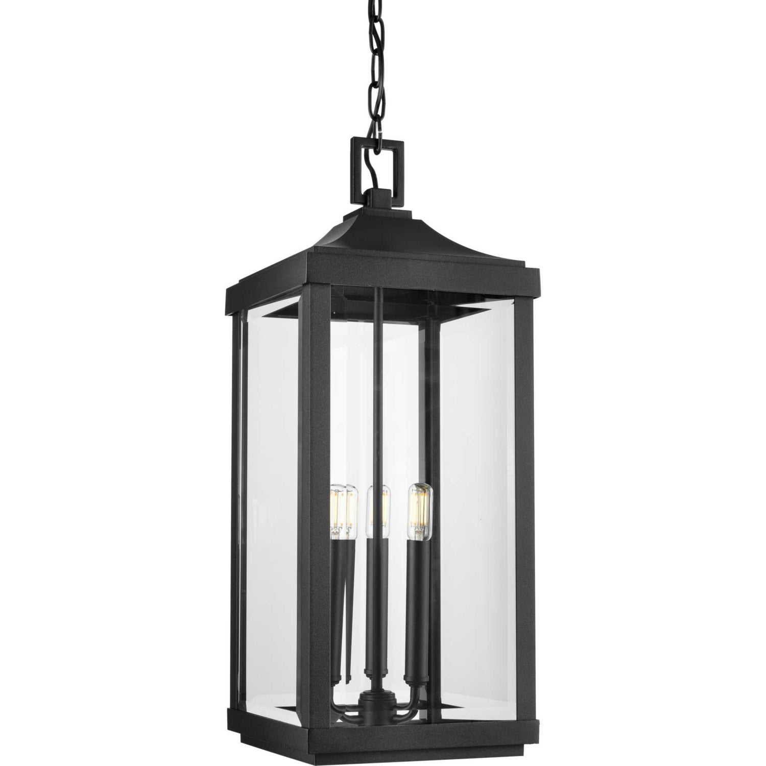 Progress Lighting - P550004-031 - Three Light Hanging Lantern - Gibbes Street - Black