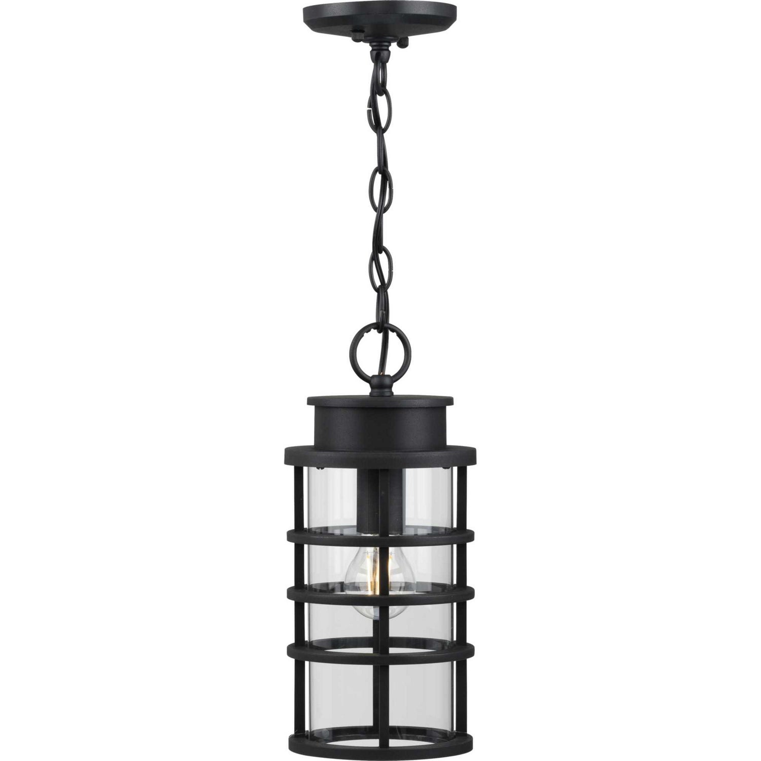 Progress Lighting - P550061-031 - One Light Hanging Lantern - Port Royal - Black