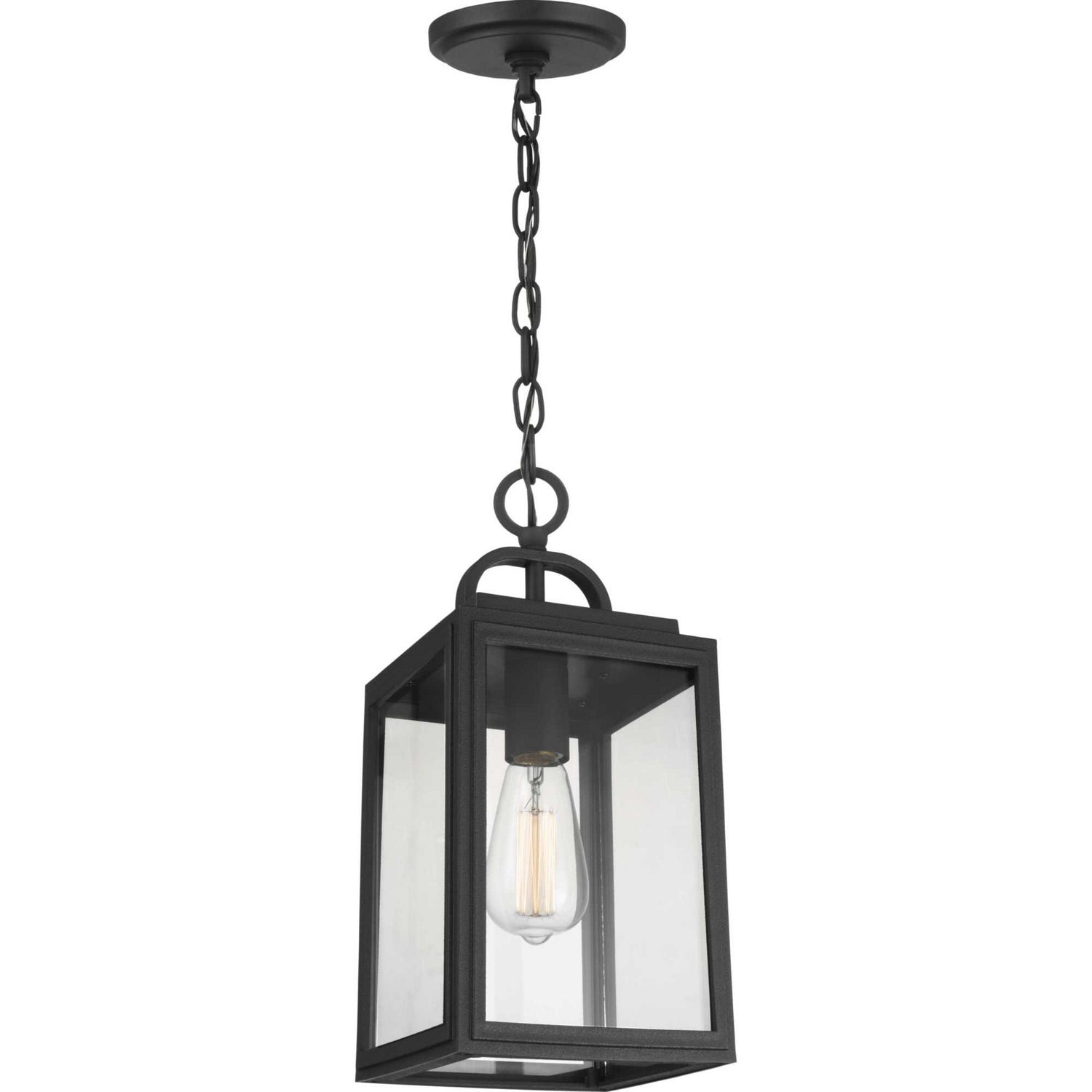 Progress Lighting - P550064-031 - One Light Hanging Lantern - Grandbury - Black