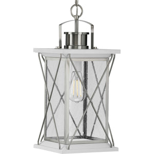 Progress Lighting - P550068-135 - One Light Hanging Lantern - Barlowe - Stainless Steel