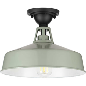 Progress Lighting - P550070-079 - One Light Semi Flush Mount - Cedar Springs - Pistachio