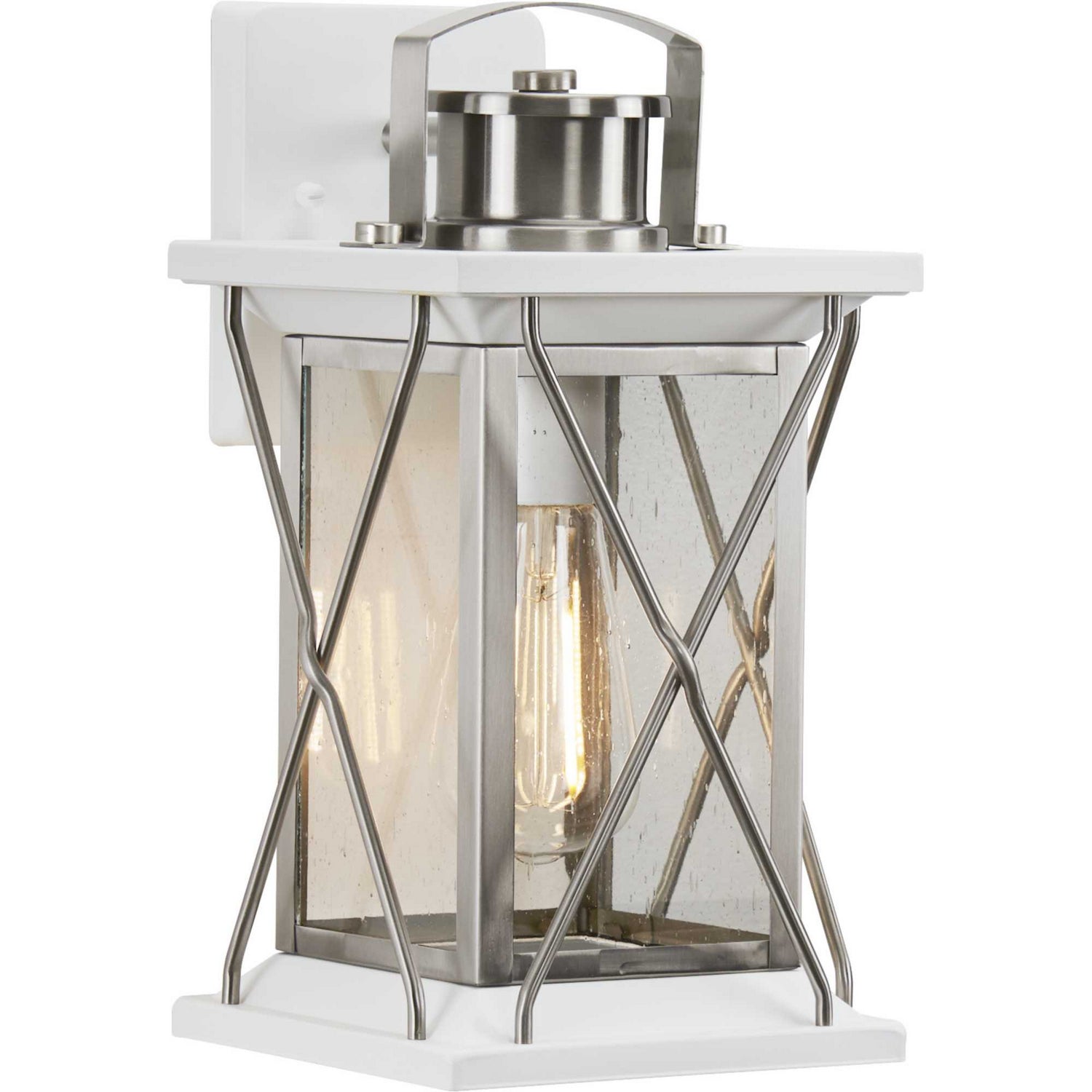 Progress Lighting - P560156-135 - One Light Wall Lantern - Barlowe - Stainless Steel