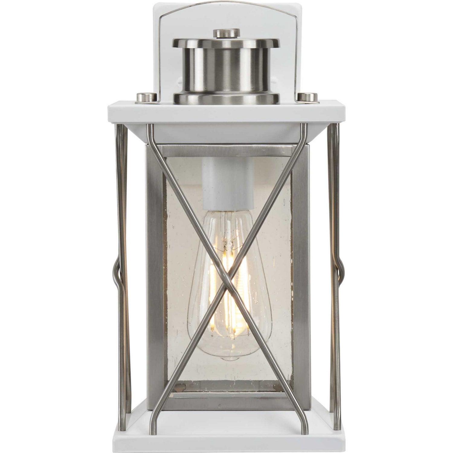 Progress Lighting - P560156-135 - One Light Wall Lantern - Barlowe - Stainless Steel