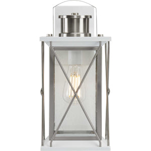 Progress Lighting - P560157-135 - One Light Wall Lantern - Barlowe - Stainless Steel