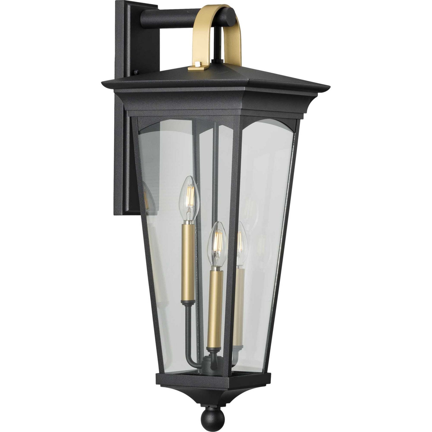 Progress Lighting - P560184-031 - Three Light Wall Lantern - Chatsworth - Black