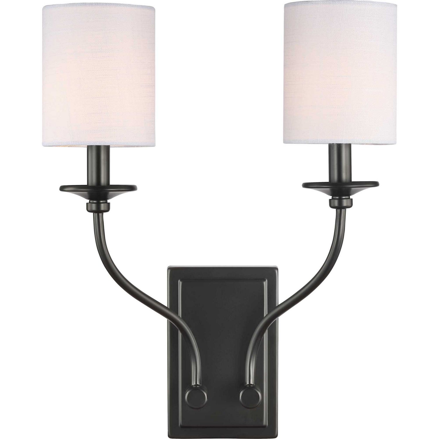 Progress Lighting - P710019-031 - Two Light Wall Sconce - Bonita - Black