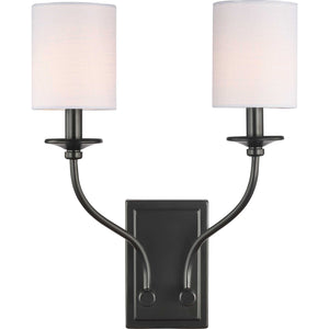 Progress Lighting - P710019-031 - Two Light Wall Sconce - Bonita - Black