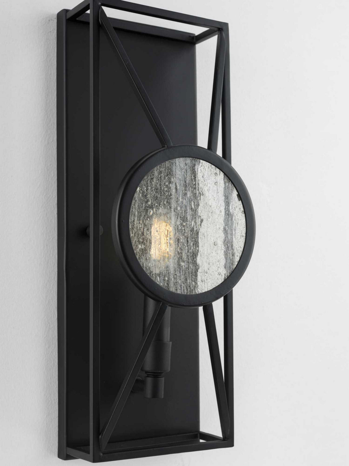 Progress Lighting - P710076-031 - One Light Wall Sconce - Cumberland - Black