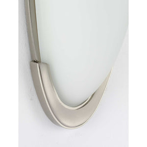 Progress Lighting - P710079-009-30 - LED Wall Bracket - LED Etched Glass Sconce - Brushed Nickel