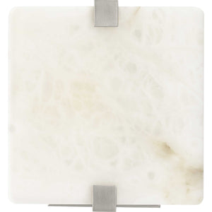 Progress Lighting - P710081-009-30 - LED Wall Sconce - Led Alabaster Stone - Brushed Nickel