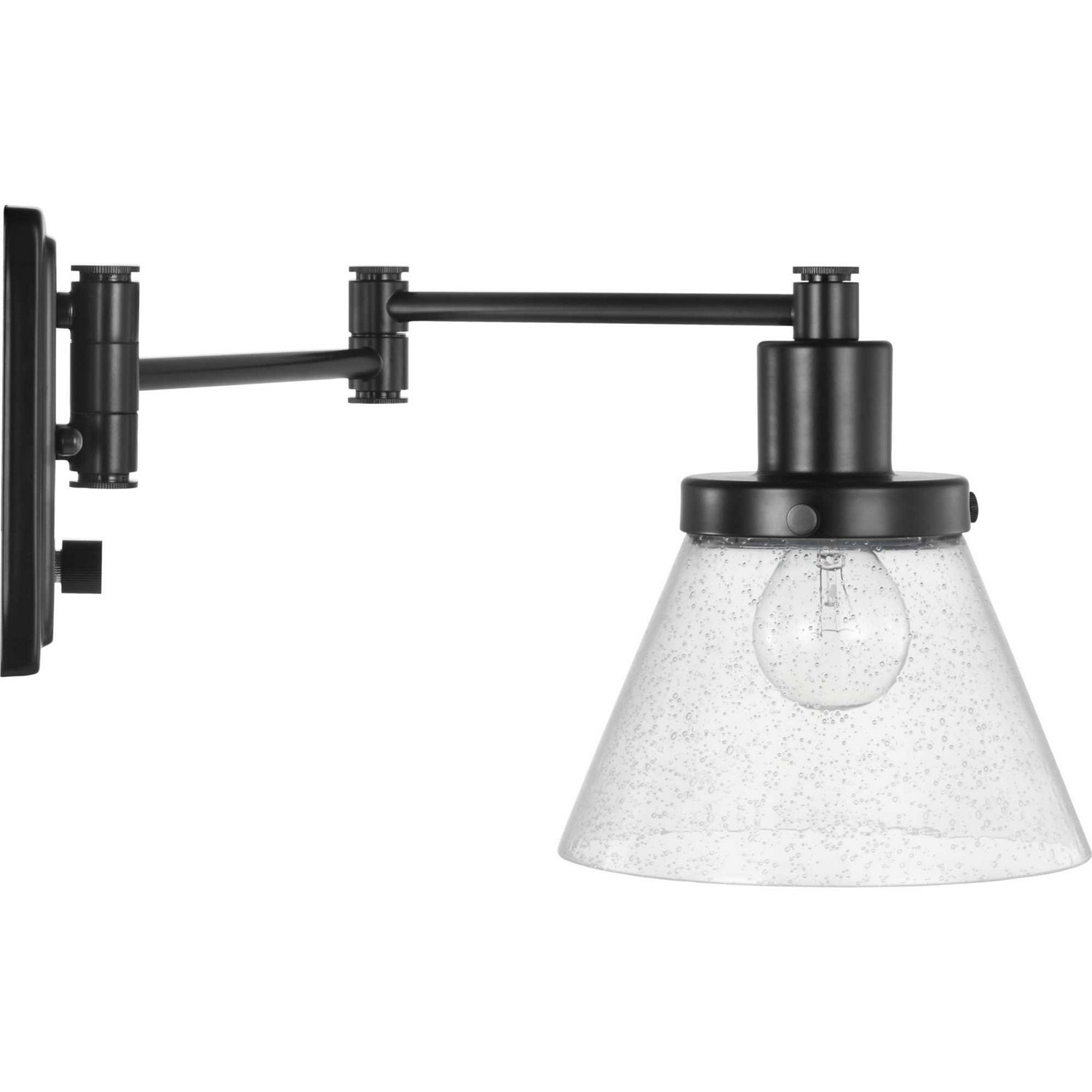 Progress Lighting - P710084-031 - One Light Swing Arm Wall Lamp - Hinton - Black