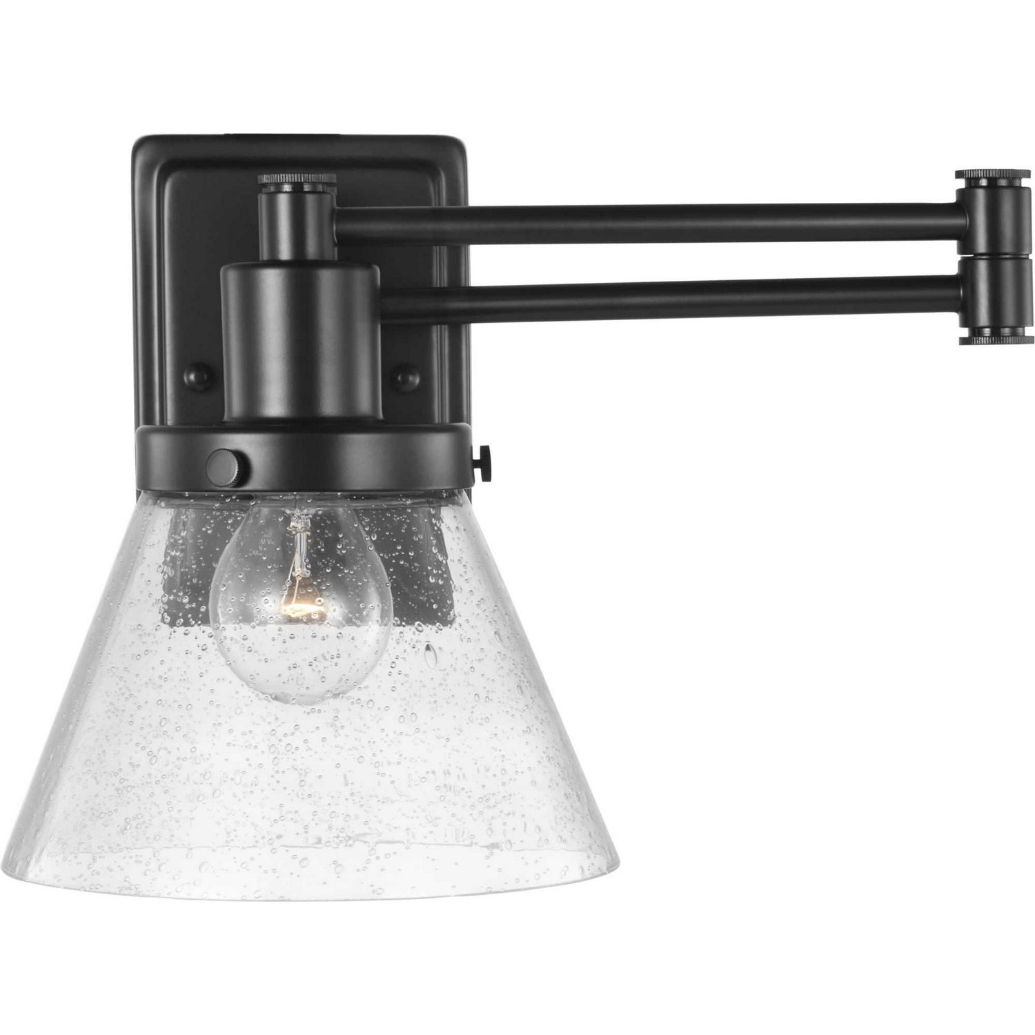 Progress Lighting - P710084-031 - One Light Swing Arm Wall Lamp - Hinton - Black