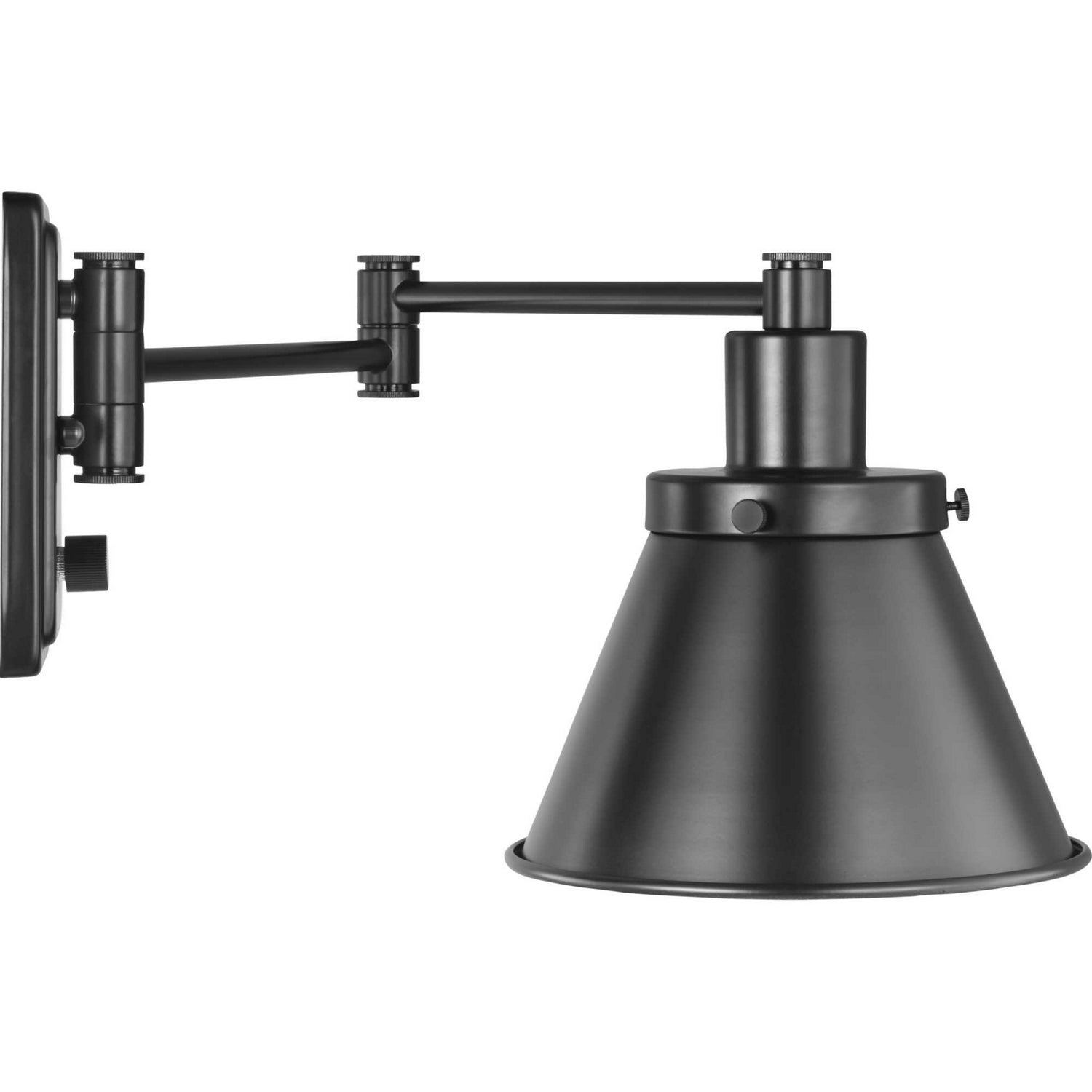 Progress Lighting - P710085-031 - One Light Swing Arm Wall Lamp - Hinton - Black