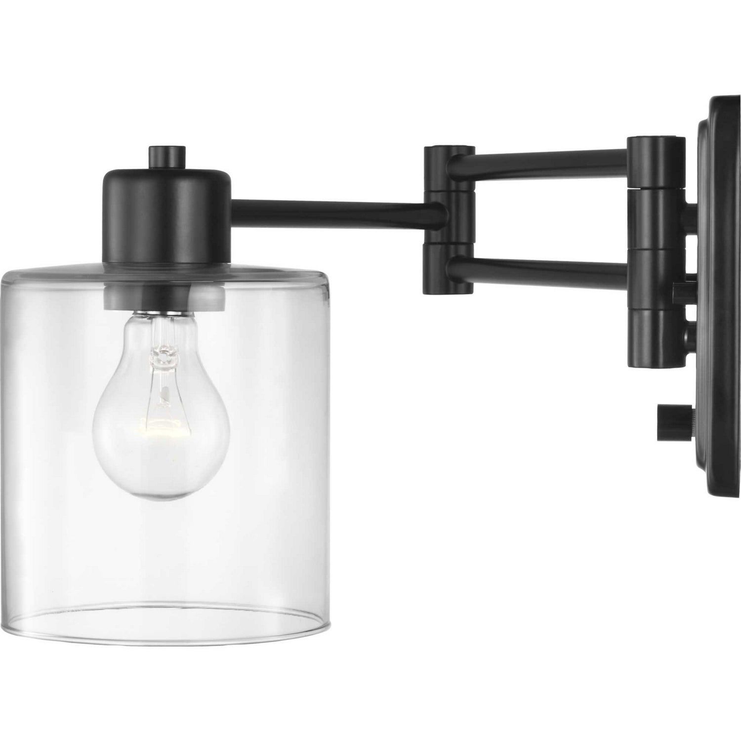 Progress Lighting - P710086-031 - One Light Swing Arm Wall Lamp - Milner - Black