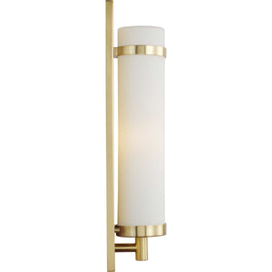 Progress Lighting - P710088-012 - One Light Wall Sconce - Hartwick - Satin Brass