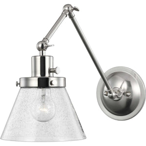 Progress Lighting - P710094-009 - One Light Swing Arm Wall Lamp - Hinton - Brushed Nickel