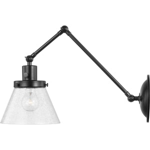 Progress Lighting - P710094-031 - One Light Swing Arm Wall Lamp - Hinton - Black