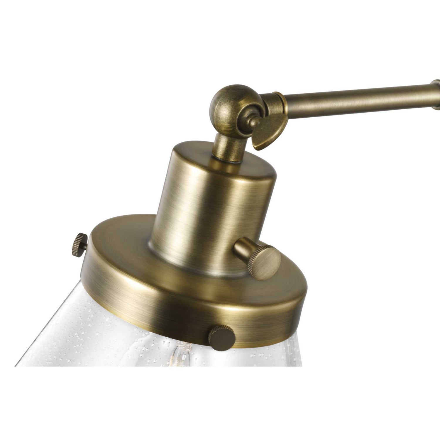 Progress Lighting - P710094-163 - One Light Swing Arm Wall Lamp - Hinton - Vintage Brass