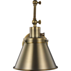 Progress Lighting - P710095-163 - One Light Swing Arm Wall Lamp - Hinton - Vintage Brass
