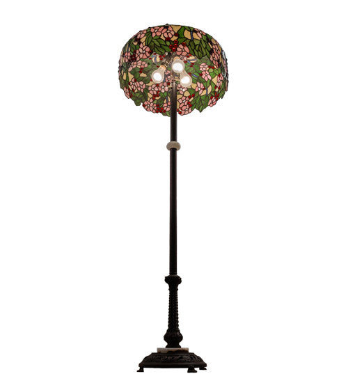 Meyda Tiffany - 148875 - Three Light Floor Lamp - Tiffany Cherry Blossom