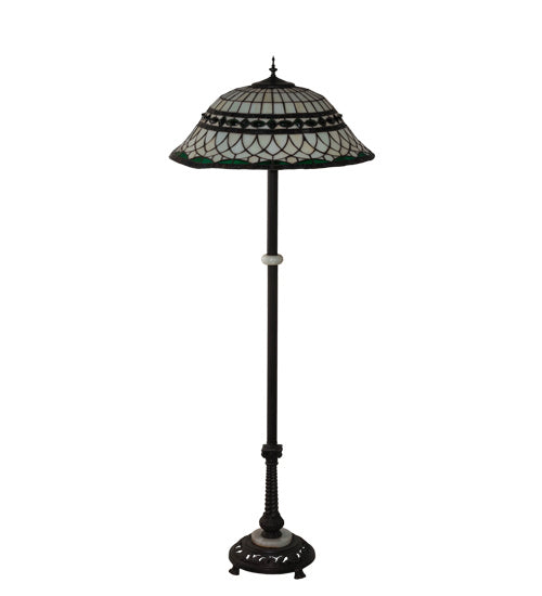 Meyda Tiffany - 189107 - Three Light Floor Lamp - Tiffany Roman - Mahogany Bronze