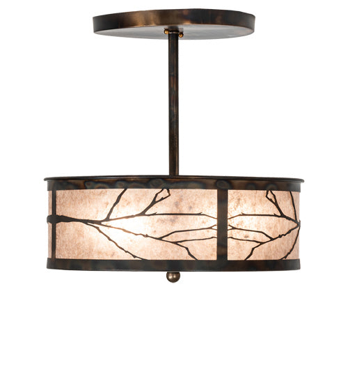 Meyda Tiffany - 225295 - Two Light Pendant - Branches - Dark Burnished Antique Copper